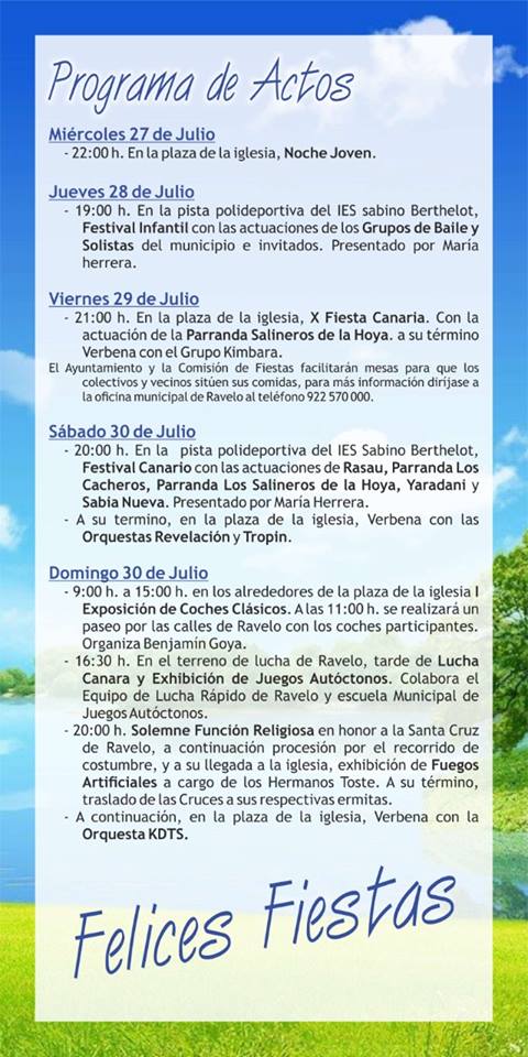 Programa Fiestas Ravelo 2016 b